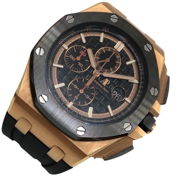 オーデマ・ピゲ AUDEMARS PIGUET ロイヤルオーク　オフショア　クロノグラフ 26401RO.OO.A002CA.02 ブラック K18ピンクゴールド メンズ 腕時計