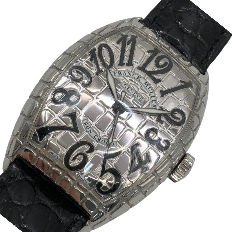 フランク・ミュラー FRANCK MULLER トノウカーベックス 8880SCIRONDRO シルバー SS/革ベルト 自動巻き メンズ 腕時計