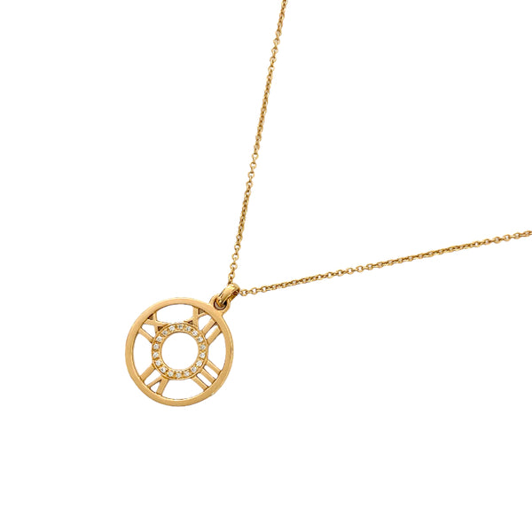 ティファニー TIFFANY＆CO オープン アトラス ネックレス K18PG ダイヤモンド ジュエリー