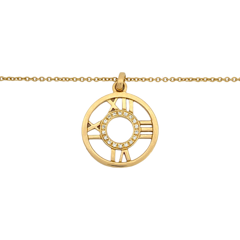 ティファニー TIFFANY＆CO オープン アトラス ネックレス K18PG ダイヤモンド ジュエリー