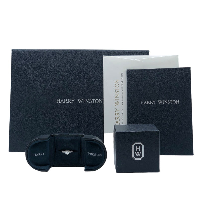 ハリーウィンストン HARRY WINSTON ソリストリング Pt950  ジュエリー