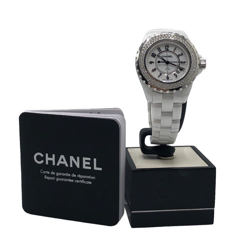 シャネル CHANEL J12 33ｍｍ ダイヤベゼル h0969 セラミック レディース 腕時計 | 中古ブランドリユースショップ  OKURA(おお蔵)