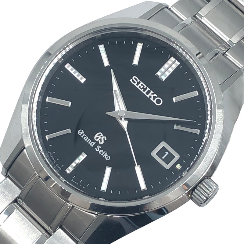 セイコー SEIKO ヘリテージコレクション9Fクォーツ SBGV007 ブラック SS メンズ 腕時計