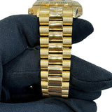 ロレックス ROLEX デイデイト サークルダイヤ 10Pサファイア 18038LS ゴールド K18YG 自動巻き メンズ 腕時計