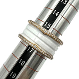 ブルガリ BVLGARI ビーゼロワン ダイヤリング 4バンド(M) AN857030 #57(約16号) K18PG/ホワイトセラミック ダイヤモンド ジュエリー