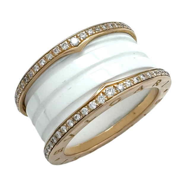 ブルガリ BVLGARI ビーゼロワン ダイヤリング 4バンド(M