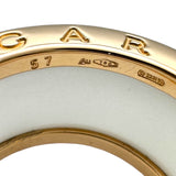 ブルガリ BVLGARI ビーゼロワン ダイヤリング 4バンド(M) AN857030 #57(約16号) K18PG/ホワイトセラミック ダイヤモンド ジュエリー