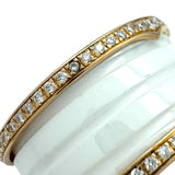ブルガリ BVLGARI ビーゼロワン ダイヤリング 4バンド(M) AN857030 #57(約16号) K18PG/ホワイトセラミック ダイヤモンド ジュエリー