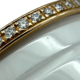 ブルガリ BVLGARI ビーゼロワン ダイヤリング 4バンド(M) AN857030 #57(約16号) K18PG/ホワイトセラミック ダイヤモンド ジュエリー