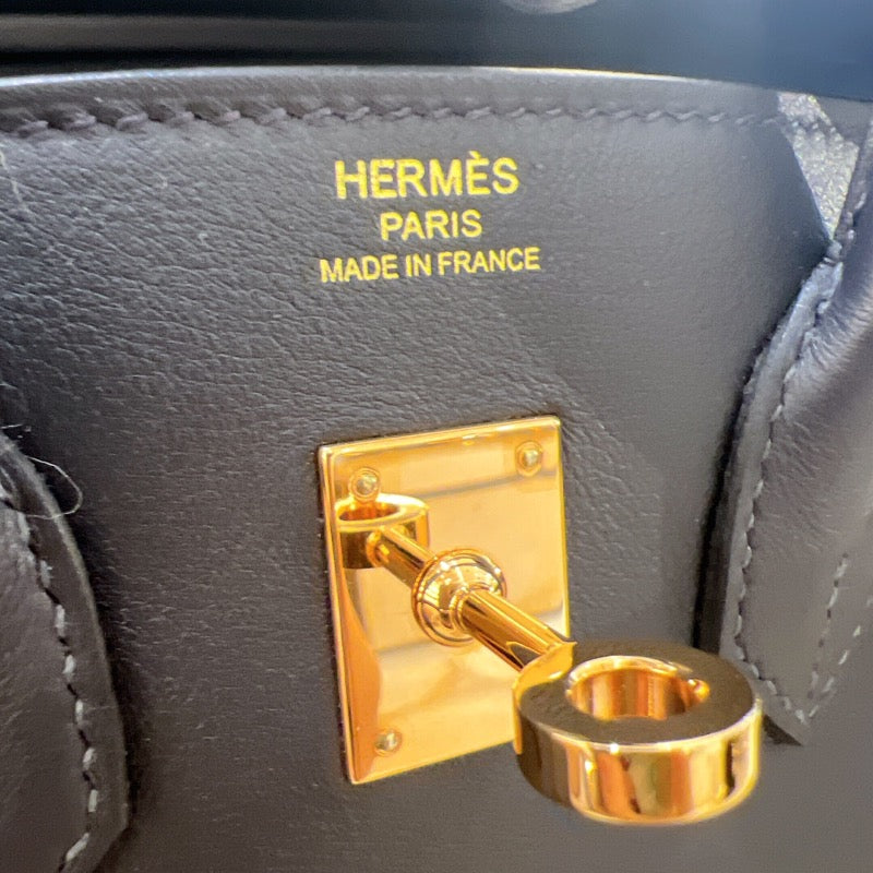 エルメス HERMES バーキン25 B刻　(2023年製) キャバン/ピンクゴールド金具 ヴォースイフト レディース ハンドバッグ