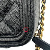 シャネル CHANEL CCフィグリー ミニバニティ A84452 ブラック ゴールド金具 キャビア レディース ショルダーバッグ