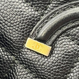 シャネル CHANEL CCフィグリー ミニバニティ A84452 ブラック ゴールド金具 キャビア レディース ショルダーバッグ