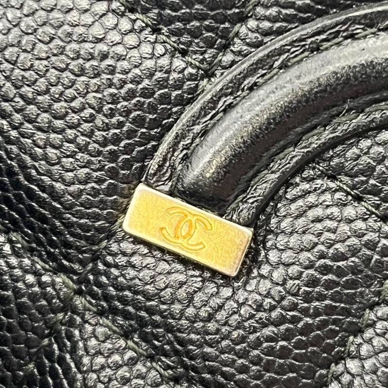 シャネル CHANEL CCフィグリー ミニバニティ A84452 ブラック ゴールド金具 キャビア レディース ショルダーバッグ