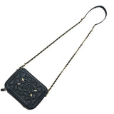 シャネル CHANEL CCフィグリー ミニバニティ A84452 ブラック ゴールド金具 キャビア レディース ショルダーバッグ