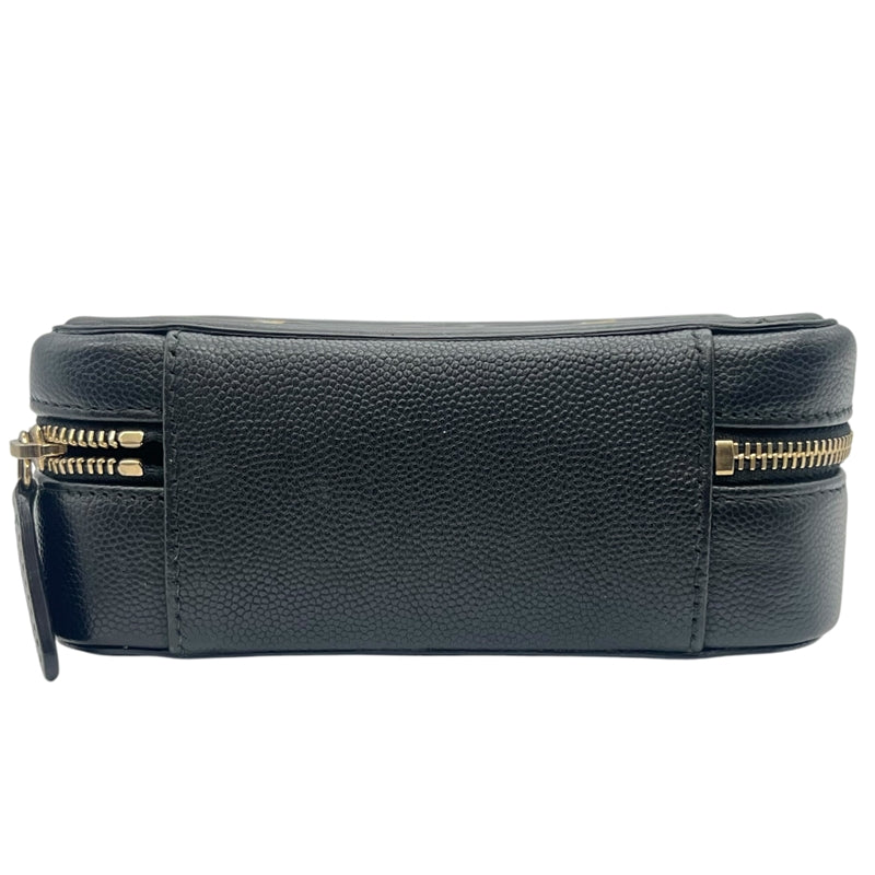 シャネル CHANEL CCフィグリー ミニバニティ A84452 ブラック ゴールド金具 キャビア レディース ショルダーバッグ