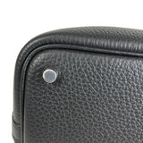 エルメス HERMES ピコタンロックPM Ｗ刻印 ブラック シルバー金具  トリヨンクレマンス レディース ハンドバッグ