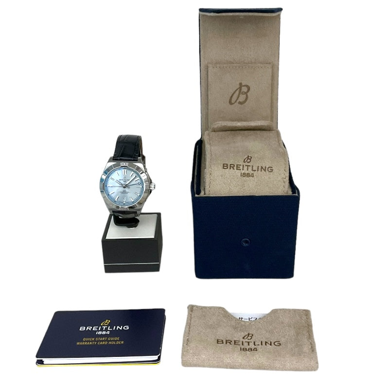 ブライトリング BREITLING クロノマット オートマチック GMT P32398 アイスブルー SS/Pt メンズ 腕時計