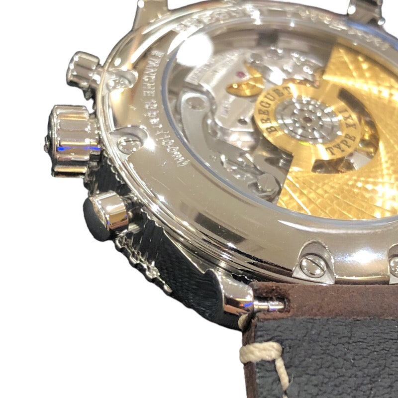 ブレゲ Breguet タイプXXI 3817ST/X2/3ZU SS/レザーストラップ