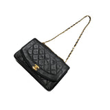 シャネル CHANEL ダイアナ25 A01165 ブラック/GD金具 ラムスキン レディース ショルダーバッグ