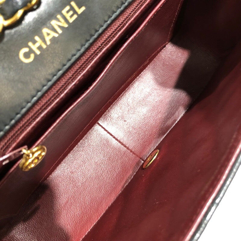 シャネル CHANEL ダイアナ25 A01165 ブラック/GD金具 ラムスキン レディース ショルダーバッグ