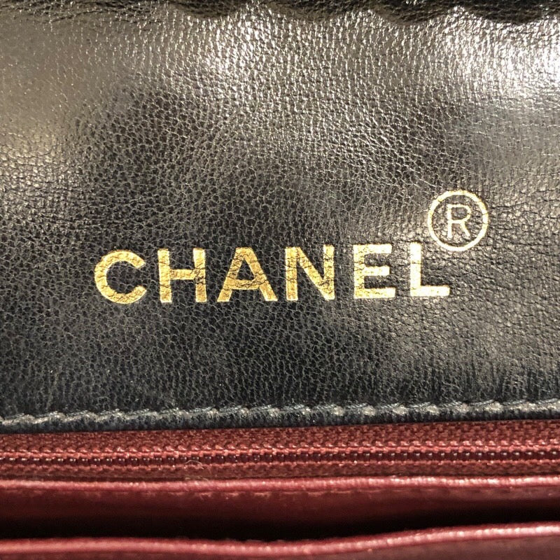 シャネル CHANEL ダイアナ25 A01165 ブラック/GD金具 ラムスキン レディース ショルダーバッグ