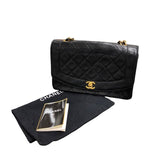 シャネル CHANEL ダイアナ25 A01165 ブラック/GD金具 ラムスキン レディース ショルダーバッグ