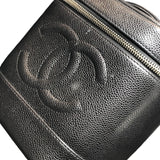 シャネル CHANEL バニティ A01998 ブラック GD金具 キャビアスキン レディース ハンドバッグ