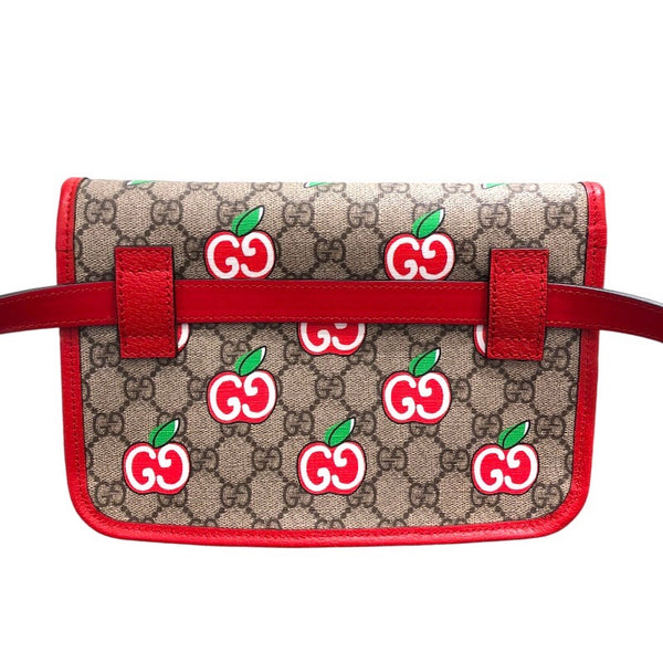 グッチ GUCCI アップルウェストバッグ 625233 レッド×ベージュ  GGアップル レディース ウエストバッグ