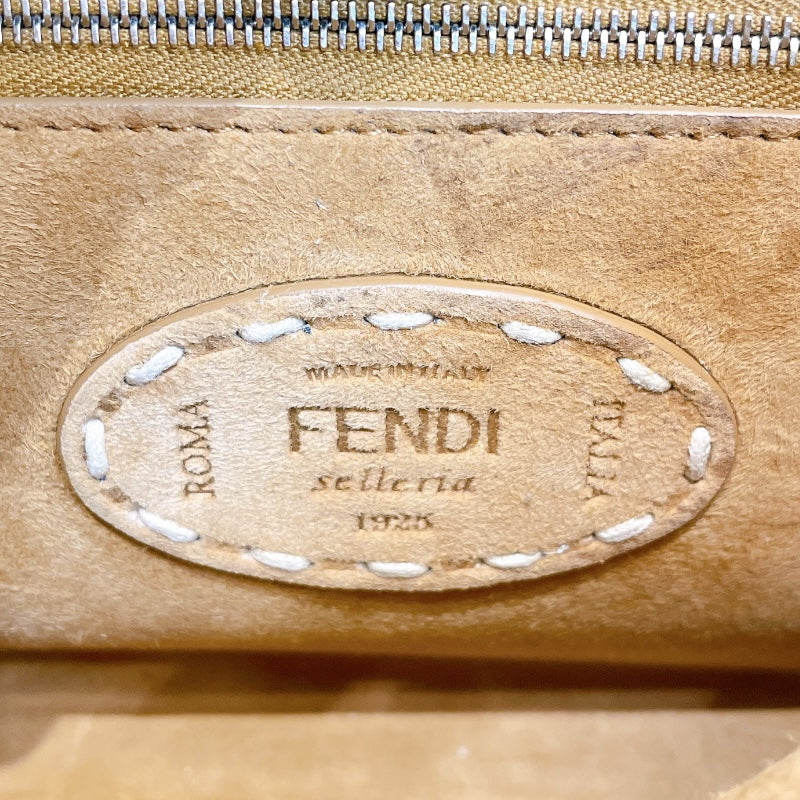 フェンディ FENDI セレリア ピーカブー  8BN244 ベージュ スエード レディース ハンドバッグ