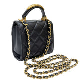 シャネル CHANEL ミニマトラッセ ショルダーバッグ AP2682  ブラック ゴールド金具 ラムスキン レディース ショルダーバッグ