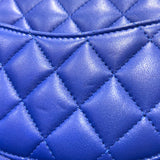 シャネル CHANEL ミニマトラッセ18 A35200 ブルー ゴールド金具 ラム レディース ショルダーバッグ