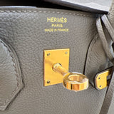 エルメス HERMES バーキン25 B刻 (2023年製) エタン　ゴールド金具  トゴ レディース ハンドバッグ