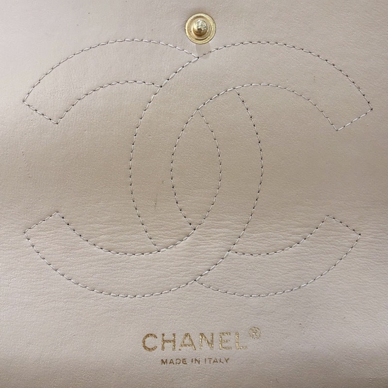 シャネル CHANEL デカマトラッセ 30 A58600 ベージュ　ゴールド金具 キャビアスキン レディース ショルダーバッグ