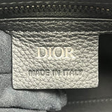 クリスチャン・ディオール Christian Dior ウィークエンダー25 ブラック×ブルー シルバー金具 キャンバス レディース ハンドバッグ