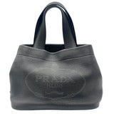 プラダ PRADA ハンドバッグ ブラック レザー レディース ハンドバッグ