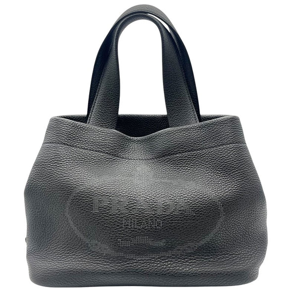 プラダ PRADA ハンドバッグ ブラック レザー レディース ハンドバッグ