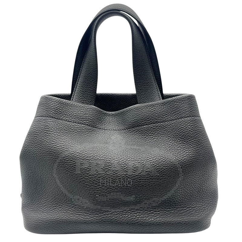 プラダ PRADA ハンドバッグ ブラック レザー レディース ハンドバッグ