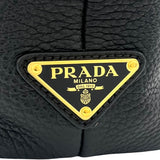 プラダ PRADA ハンドバッグ ブラック レザー レディース ハンドバッグ