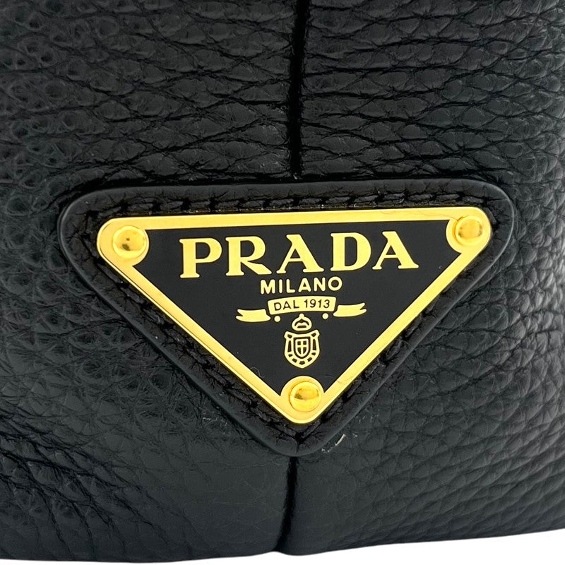 プラダ PRADA ハンドバッグ ブラック レザー レディース ハンドバッグ
