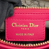 クリスチャン・ディオール Christian Dior レディディオール ミディアム ピンク ゴールド金具 レザー レディース ハンドバッグ