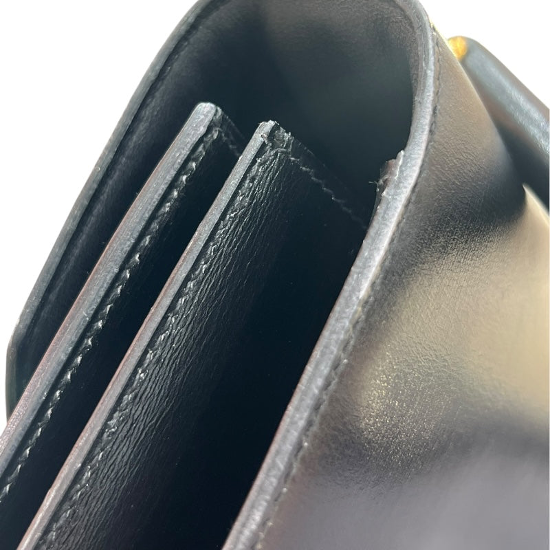 エルメス HERMES コルドリエール ブラック/ゴールド金具 ボックスカーフ レディース ハンドバッグ