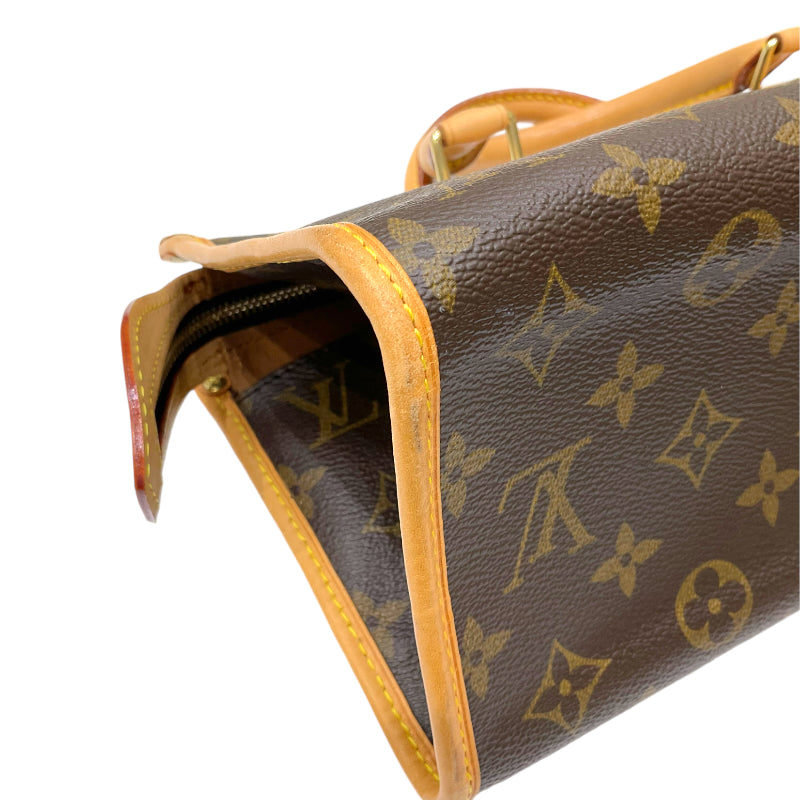 ルイ・ヴィトン LOUIS VUITTON ポパンクール M40009 ブラウン モノグラム・キャンバス/レザー  レディース ハンドバッグ