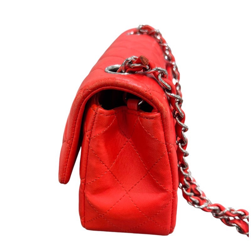 シャネル CHANEL マトラッセ20 A69900 レッド シルバー金具 ラムスキン