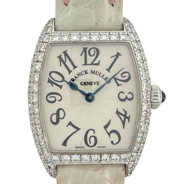 フランク・ミュラー FRANCK MULLER トノーカーべックス インターミディエ 2251MCD シルバー K18WG レディース 腕時計