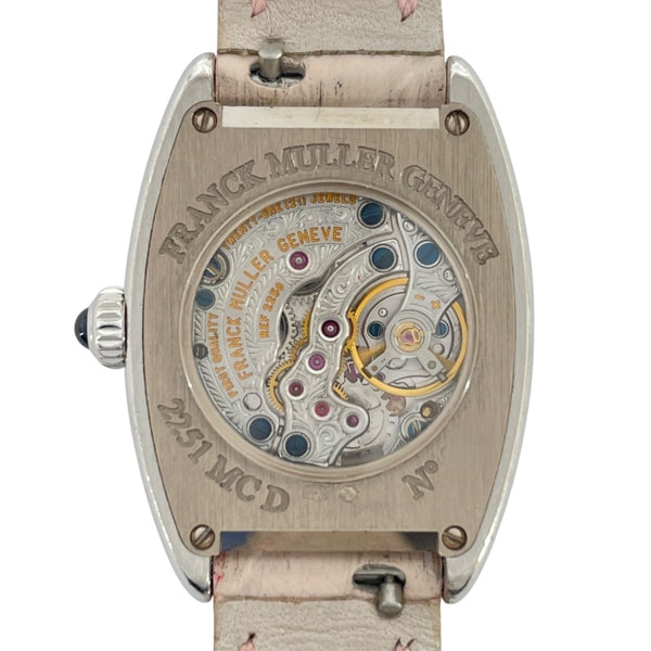 フランク・ミュラー FRANCK MULLER トノーカーべックス インターミディエ 2251MCD シルバー K18WG レディース 腕時計