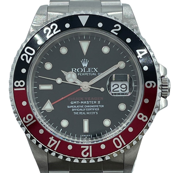 ロレックス ROLEX GMTマスター2 チャックイェーガー50周年モデル A番