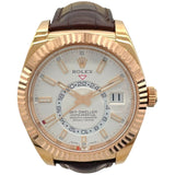 ロレックス ROLEX スカイドゥエラー 326135 ホワイト K18PG 自動巻き メンズ 腕時計