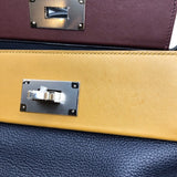 エルメス HERMES ヴァンキャトル29 Y刻 ブルーニュイ✖ブロンズドレ✖ルージュアッシュ×シルバー金具 トゴ ユニセックス ハンドバッグ