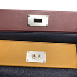 エルメス HERMES ヴァンキャトル29 Y刻 ブルーニュイ✖ブロンズドレ✖ルージュアッシュ×シルバー金具 トゴ ユニセックス ハンドバッグ