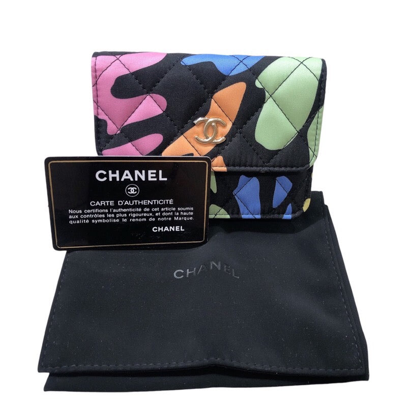 シャネル CHANEL マトラッセショルダー 3番台 マルチカラー ゴールド金具 ナイロン レディース ショルダーバッグ